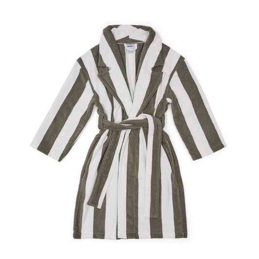 Striped Adult Robe - Matcha