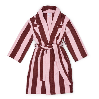 Striped Adult Robe - Rocky Road