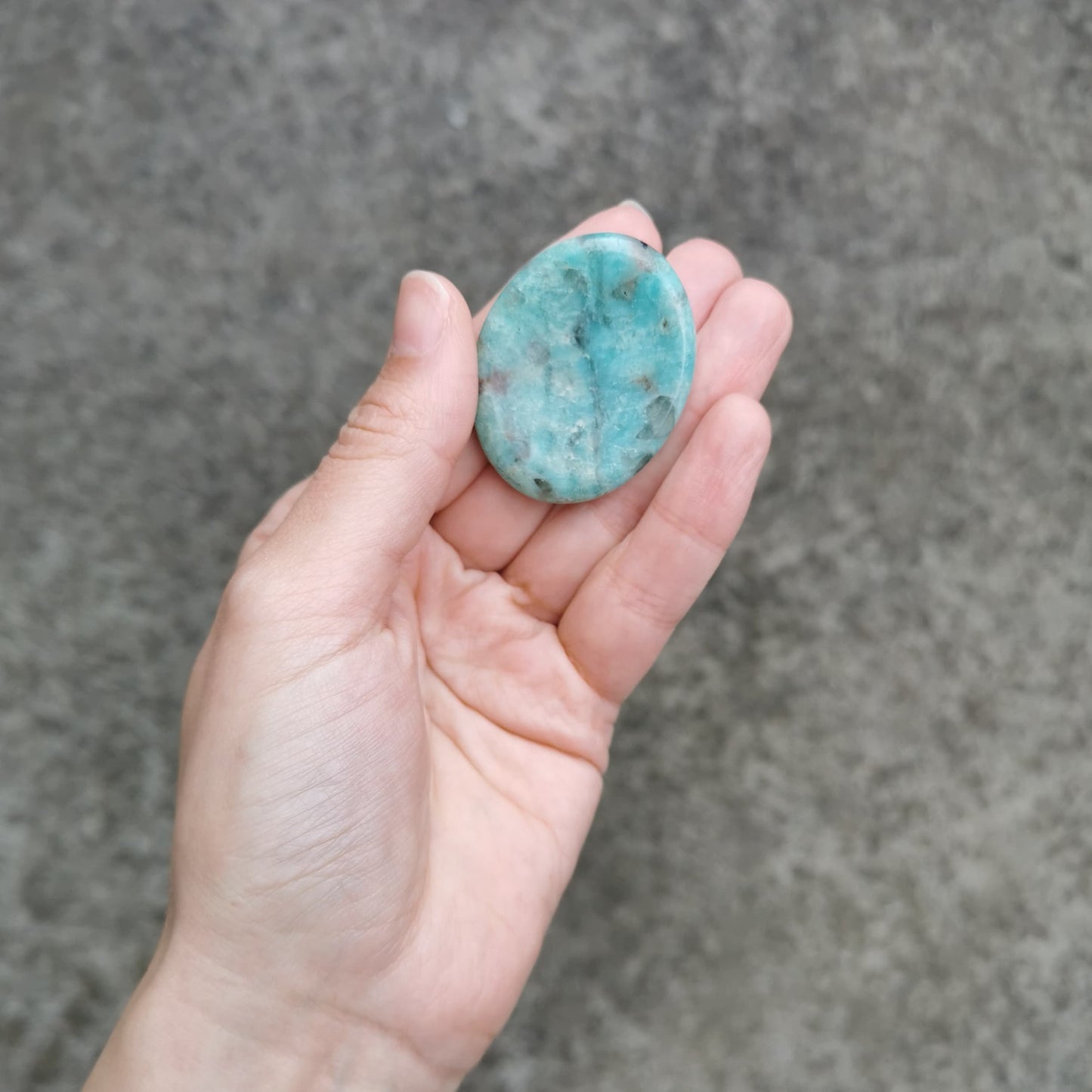 Balanced + Empowered - Amazonite Worry Stone